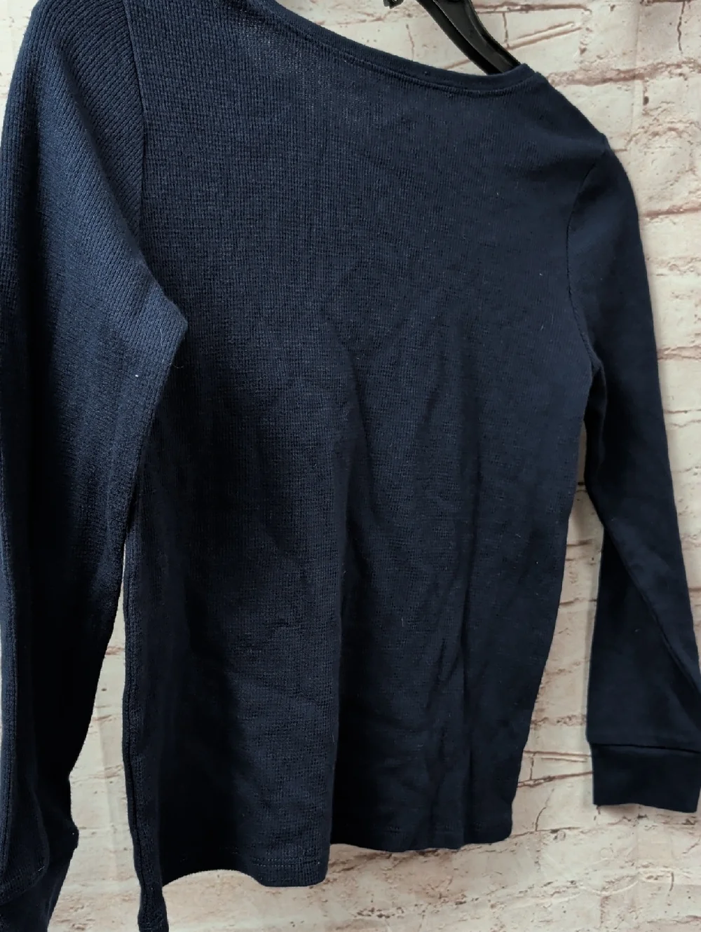 The Children’s Place Girls' Long Sleeve Navy Thermal Top Medium Nwt
